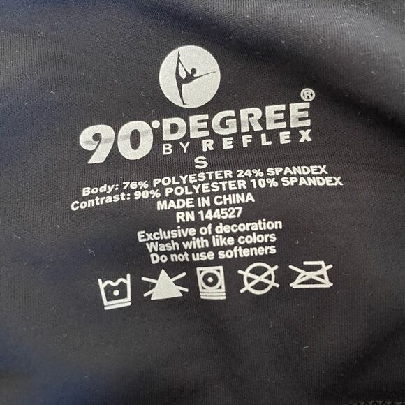 90 Degree by Reflex Leggings Black & Gray- Lot of 3 pairs NWOT Size Small - Picture 4 of 5